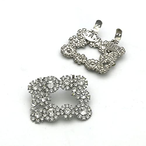 Damen Vintage Kristall Schuhclip Dekoration Schuh Strass Charm Metall Schuhklemme Brautschuhe Strass Zubehör Dekorative...